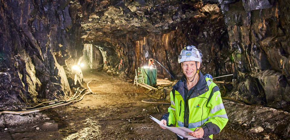 Bergrummet som lagrar energi i Västerås
