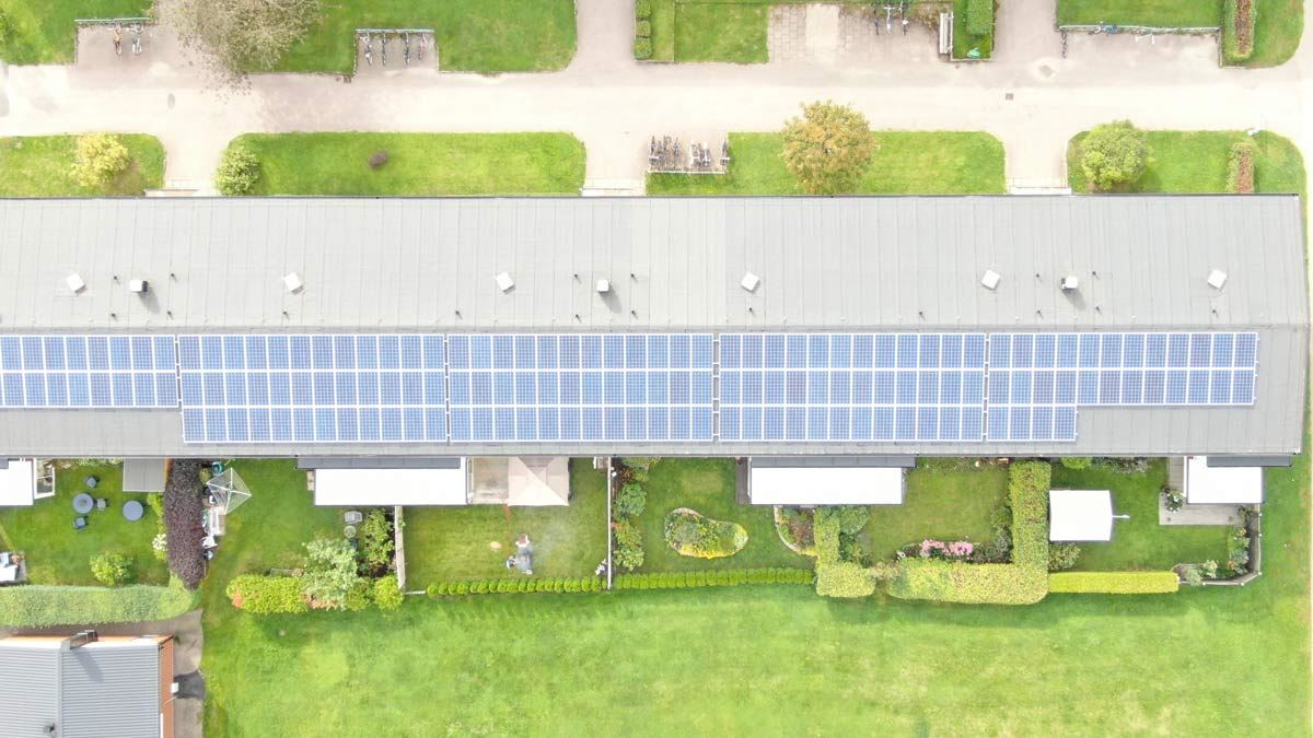 BRF som installerat solceller på taket
