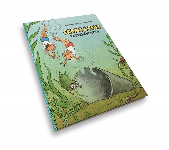 Barnboken Frans och Fias vattenäventyr - från Mälarenergi 