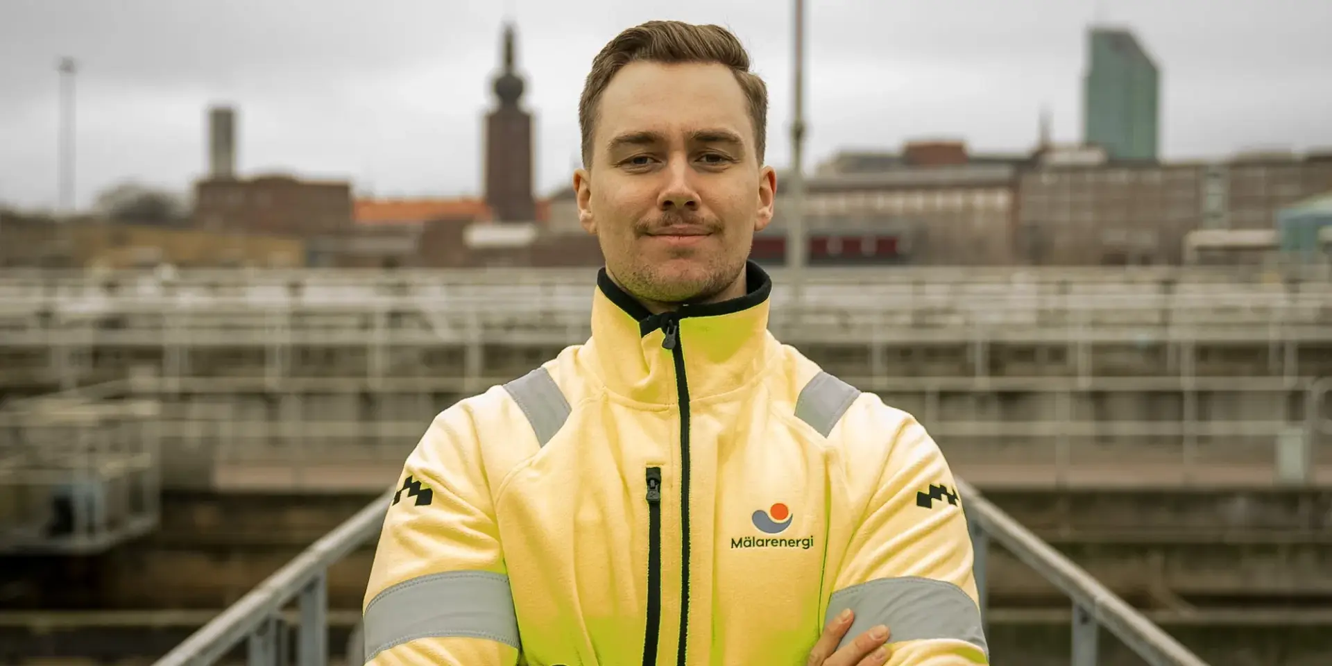 Johan på reningsverket.